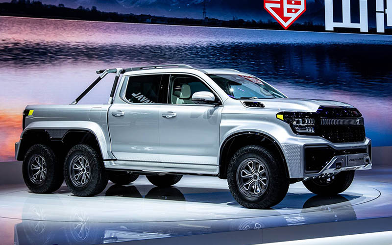 GWM POER Cyberpickup 6x6 อลังการงานจีน ฟูลไซซ์ปิกอัพขับเคลื่อน 6 ล้อ