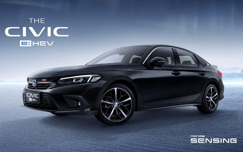 Honda Civic e:HEV 2022 ราคา ตารางผ่อน เริ่มต้น 11,000 บาท