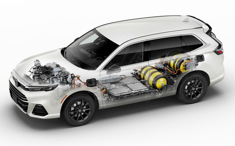 Honda CR V e:FCEV เปิดตัวสหรัฐฯ เติมได้ทั้งไฟฟ้าและไฮโดรเจน Honda CR V e:FCEV เปิดตัวสหรัฐฯ เติมได้ทั้งไฟฟ้าและไฮโดรเจน